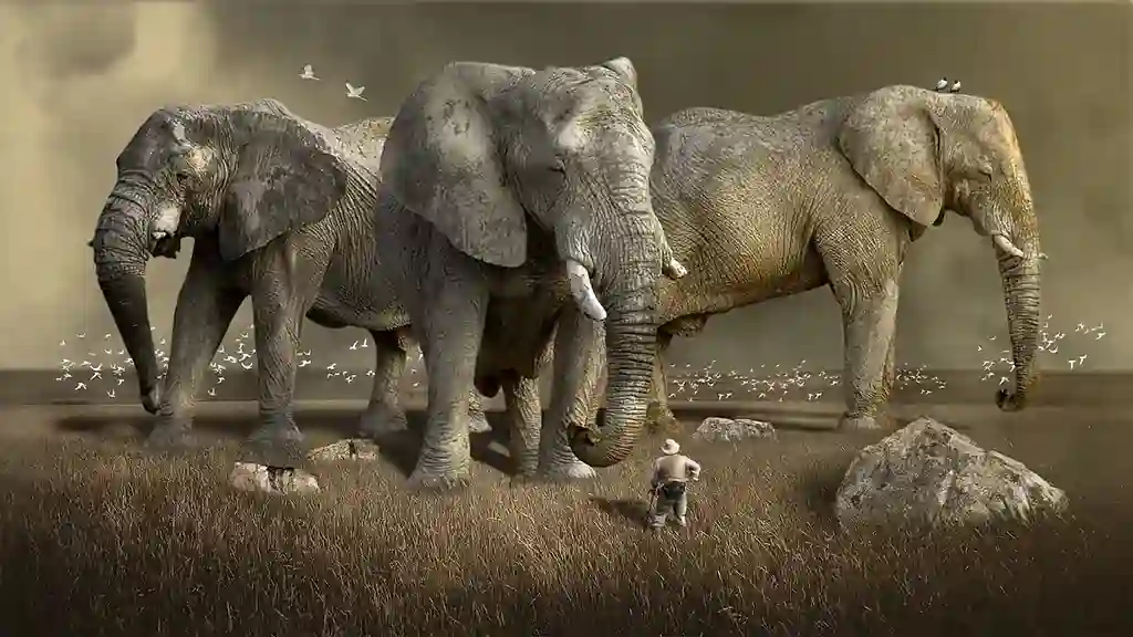 Image of a heard of Elephants
