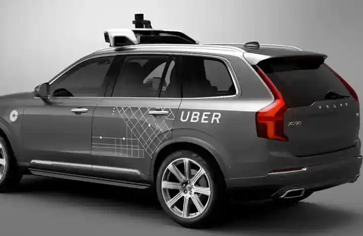 Image of Uber self driving car